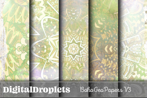 Boho Geo Papers Vol. 3: A Designer's Texture Toolkit