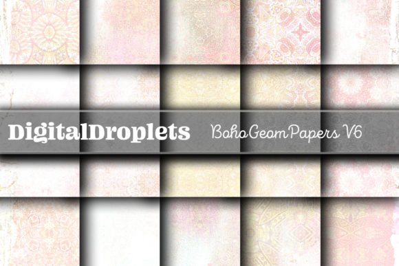 Boho Geom Papers Vol. 6 | Collection: Earthy Textures Meet Geometric Precision