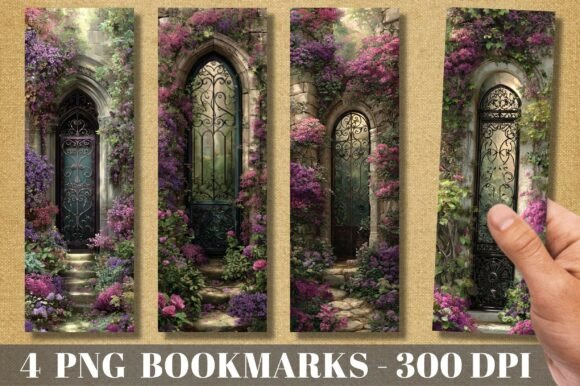 Gothic Floral Garden Iron Gate Bookmark: A Designer’s Take