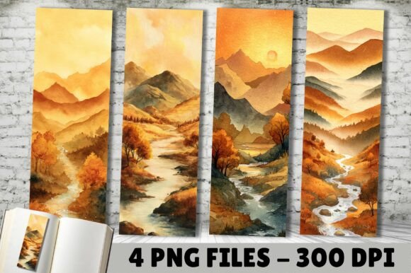Mountain River Sunset Landscape Bookmark: A Designer's Guide