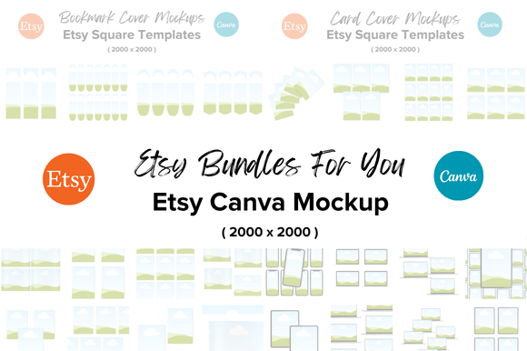 Transform Your Etsy Shop with 150 Etsy Cover Mockups Bundle
